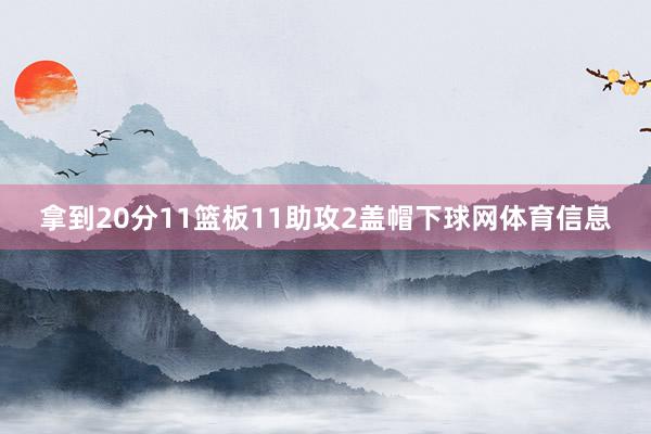 拿到20分11篮板11助攻2盖帽下球网体育信息