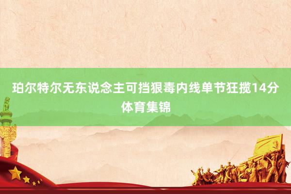 珀尔特尔无东说念主可挡狠毒内线单节狂揽14分体育集锦