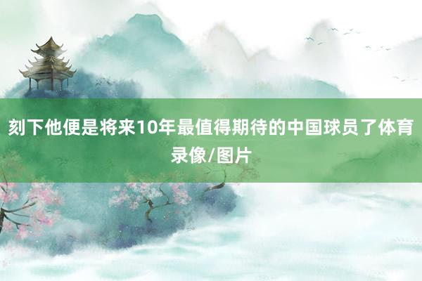 刻下他便是将来10年最值得期待的中国球员了体育录像/图片