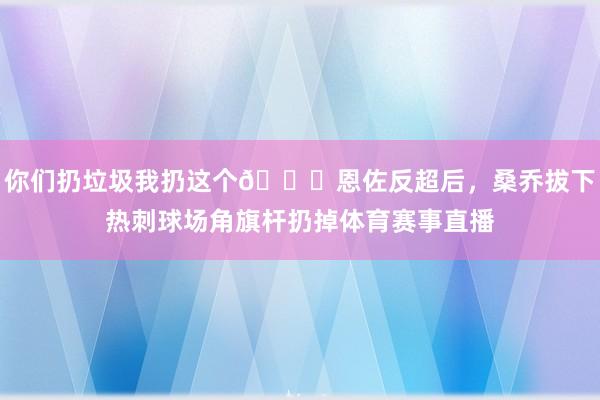 你们扔垃圾我扔这个😂恩佐反超后，桑乔拔下热刺球场角旗杆扔掉体育赛事直播