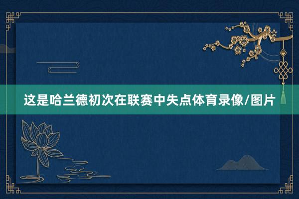这是哈兰德初次在联赛中失点体育录像/图片