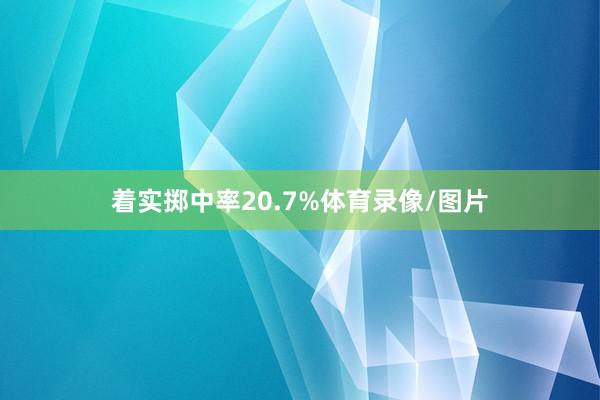 着实掷中率20.7%体育录像/图片
