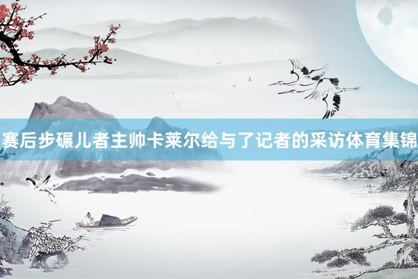 赛后步碾儿者主帅卡莱尔给与了记者的采访体育集锦