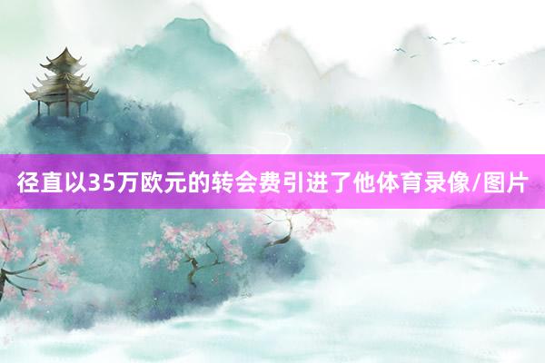 径直以35万欧元的转会费引进了他体育录像/图片