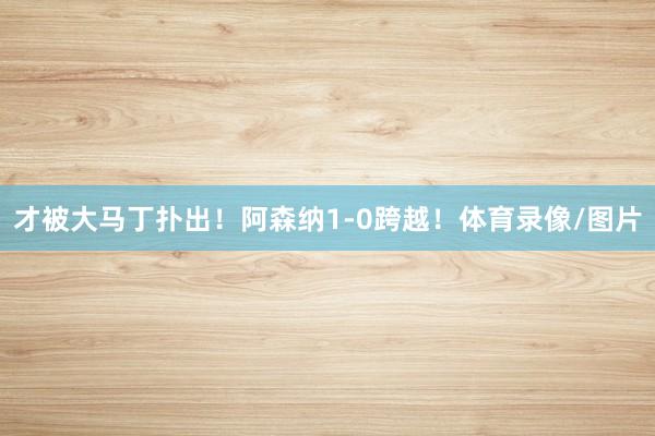 才被大马丁扑出！阿森纳1-0跨越！体育录像/图片