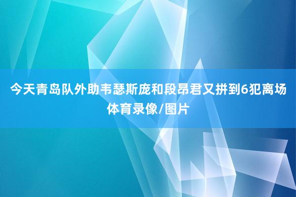 今天青岛队外助韦瑟斯庞和段昂君又拼到6犯离场体育录像/图片
