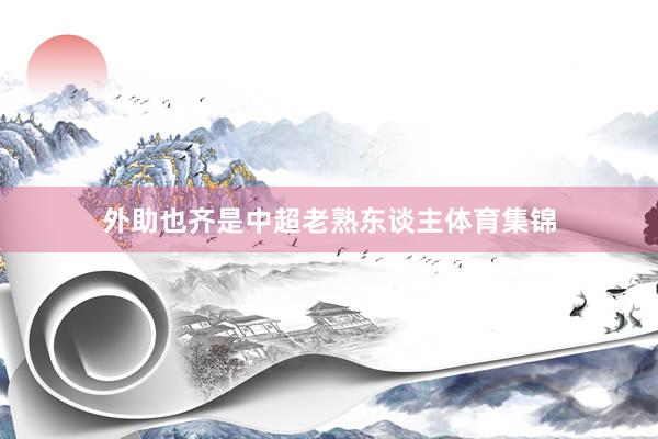 外助也齐是中超老熟东谈主体育集锦
