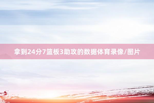 拿到24分7篮板3助攻的数据体育录像/图片