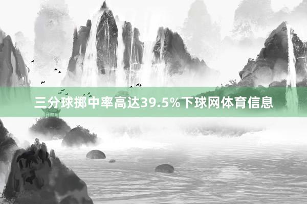三分球掷中率高达39.5%下球网体育信息