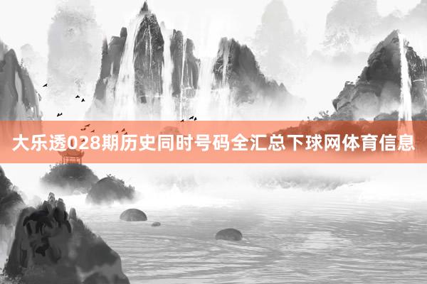 大乐透028期历史同时号码全汇总下球网体育信息