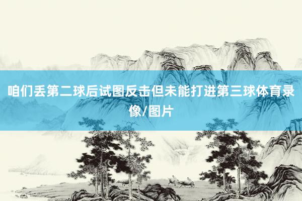 咱们丢第二球后试图反击但未能打进第三球体育录像/图片