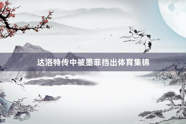 达洛特传中被墨菲挡出体育集锦