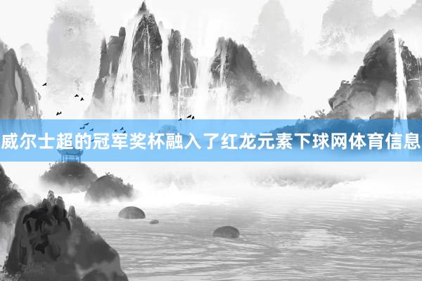 威尔士超的冠军奖杯融入了红龙元素下球网体育信息