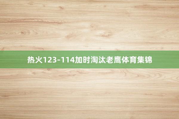 热火123-114加时淘汰老鹰体育集锦
