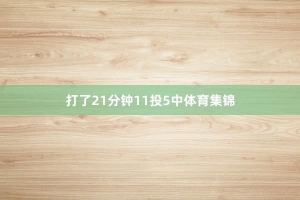打了21分钟11投5中体育集锦