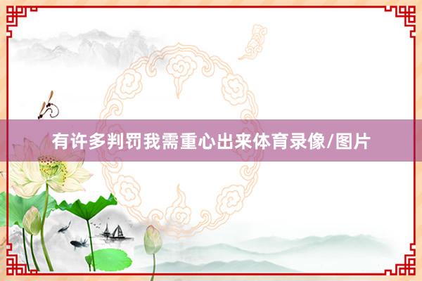 有许多判罚我需重心出来体育录像/图片