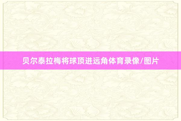 贝尔泰拉梅将球顶进远角体育录像/图片
