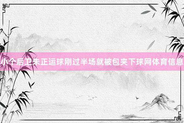 小个后卫朱正运球刚过半场就被包夹下球网体育信息