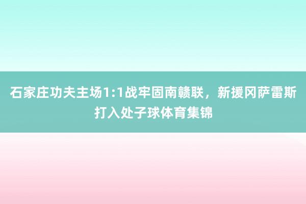 石家庄功夫主场1:1战牢固南赣联，新援冈萨雷斯打入处子球体育集锦