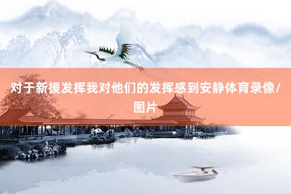 对于新援发挥我对他们的发挥感到安静体育录像/图片