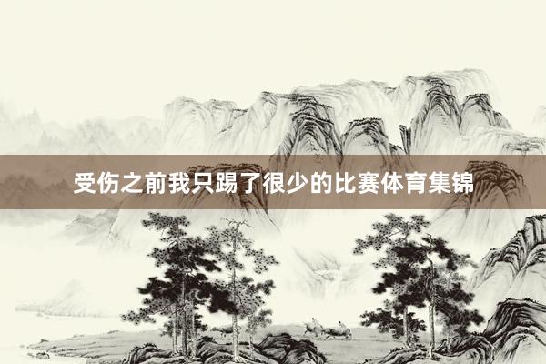 受伤之前我只踢了很少的比赛体育集锦