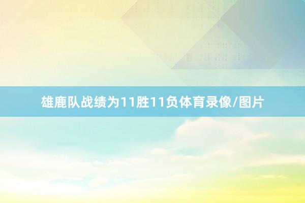 雄鹿队战绩为11胜11负体育录像/图片
