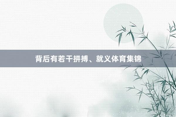 背后有若干拼搏、就义体育集锦