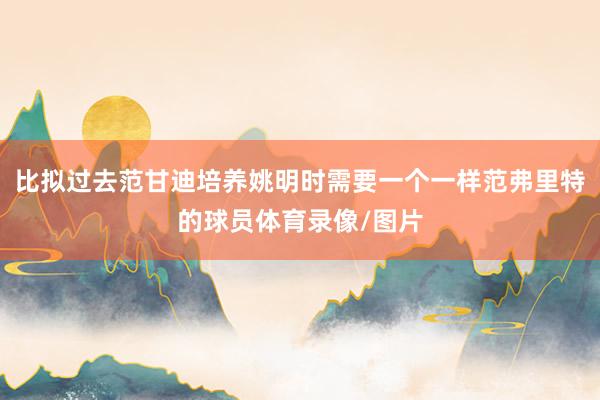 比拟过去范甘迪培养姚明时需要一个一样范弗里特的球员体育录像/图片