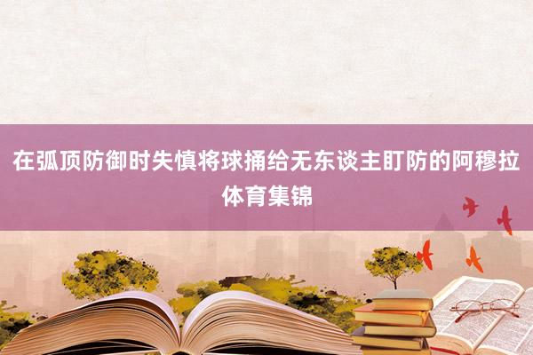 在弧顶防御时失慎将球捅给无东谈主盯防的阿穆拉体育集锦