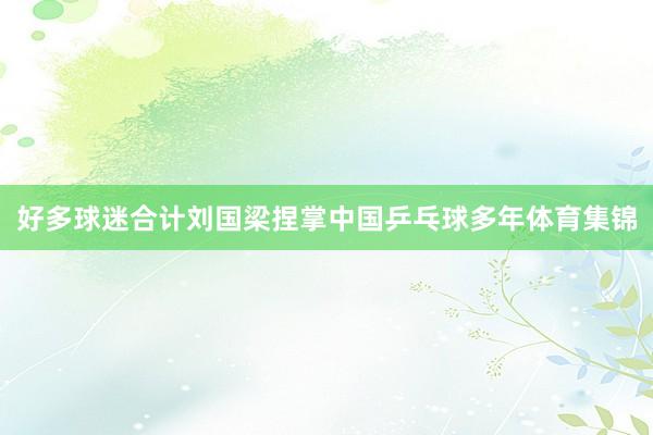 好多球迷合计刘国梁捏掌中国乒乓球多年体育集锦