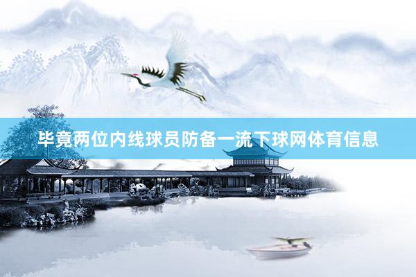 毕竟两位内线球员防备一流下球网体育信息