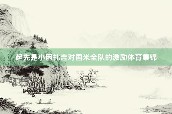 起先是小因扎吉对国米全队的激励体育集锦