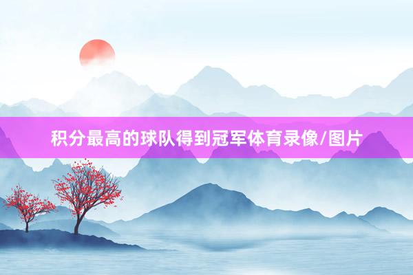 积分最高的球队得到冠军体育录像/图片